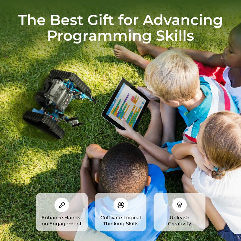 Mbot2 Rover Robotics Kit: Kid'S Interactive Emo Robot for Coding Learning and Outdoor Play