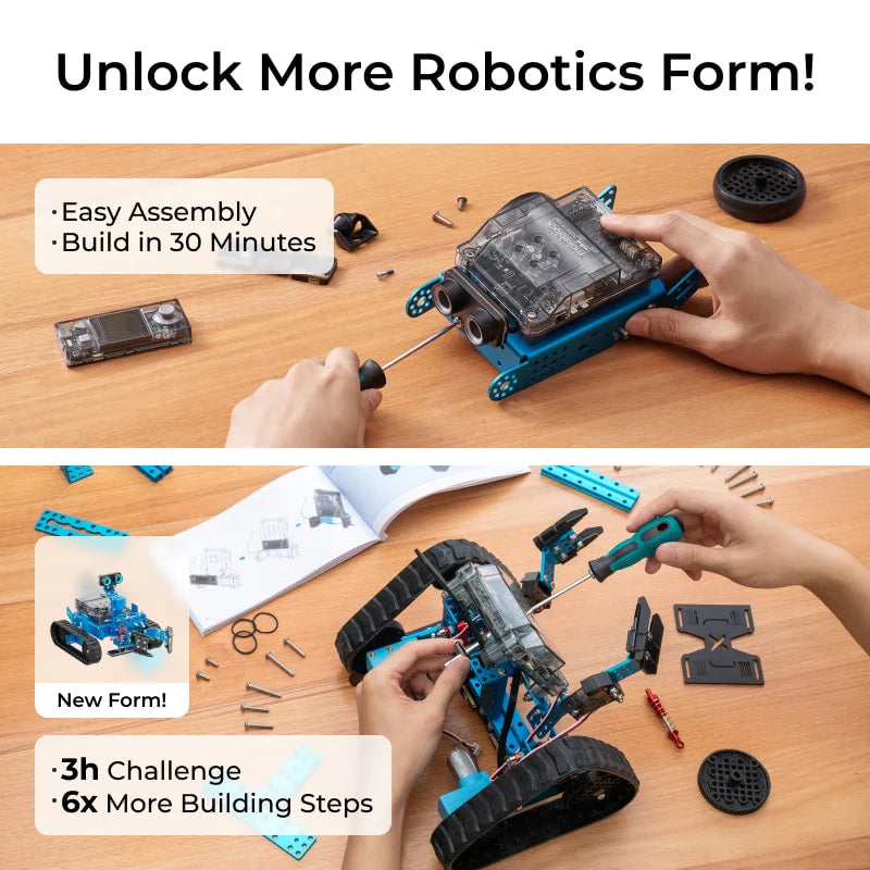 Mbot2 Rover Robotics Kit: Kid'S Interactive Emo Robot for Coding Learning and Outdoor Play