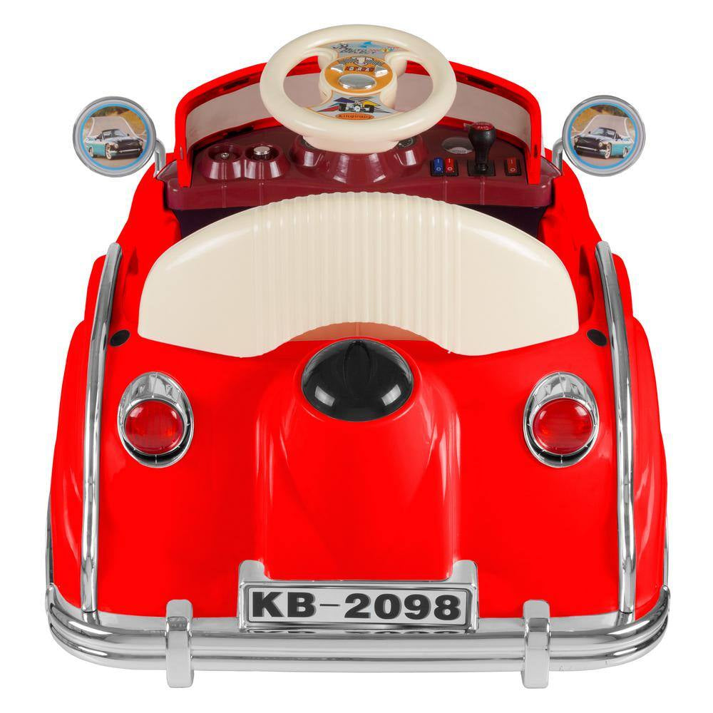 Battery Powered Red Classic Car Coupe Ride on Toy with Remote