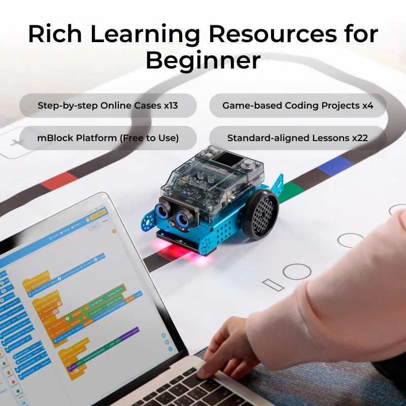 Mbot2 Rover Robotics Kit: Kid'S Interactive Emo Robot for Coding Learning and Outdoor Play