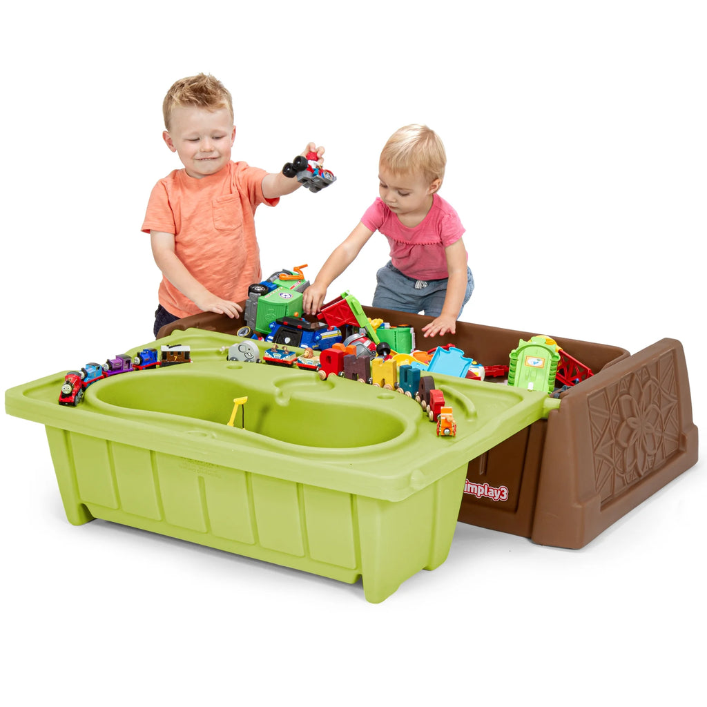 Sand and Water Bench, 2 in 1 Combination Play Table and Children'S Storage Bench