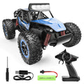 RC Cars, 1:14 Scale Off-Road RC Monster Truck with Lights, Metal Shell & 2 Batteries, 2.4Ghz Remote Control Car Crawler for Kids Adults