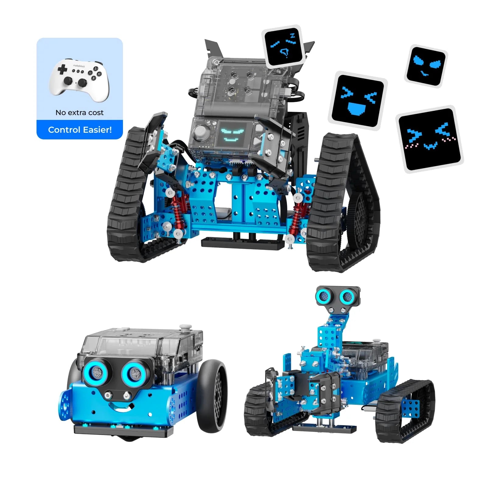Mbot2 Rover Robotics Kit: Kid'S Interactive Emo Robot for Coding Learning and Outdoor Play