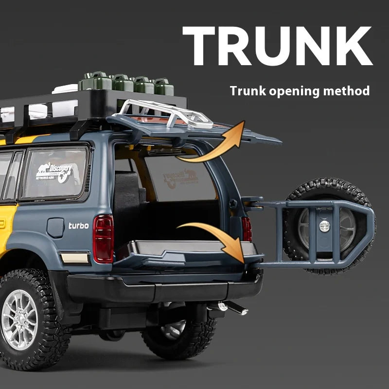 1:24 Scale LC80 Off-Road Vehicle Alloy Car Model Diecast Toy Ornament Gift Souvenir Collectible