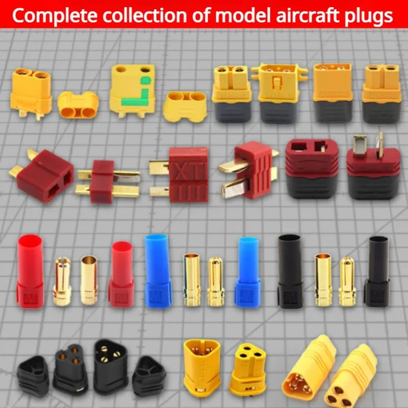 Apair T-Type XT60 XT90 XT30 JST AS150 EC3 EC5 Male Female Plugs Model Aircraft Accessories Plug Collection