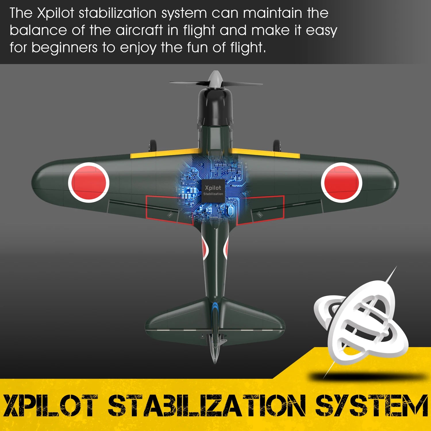 Zero RC Plane 2.4G 4CH Remote Control Airplane EPP 400Mm Wingspan 6-Axis Aerobatic RC Fighter 761-15 RTF Plane