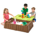 Sand and Water Bench, 2 in 1 Combination Play Table and Children'S Storage Bench