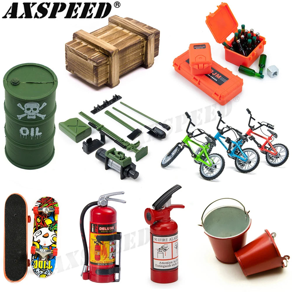 RC Car Simulated Decoration Tools Accessories Mini Toys for 1/10 RC Crawler Axial SCX10 90046 TRX4 TRX6 6X6