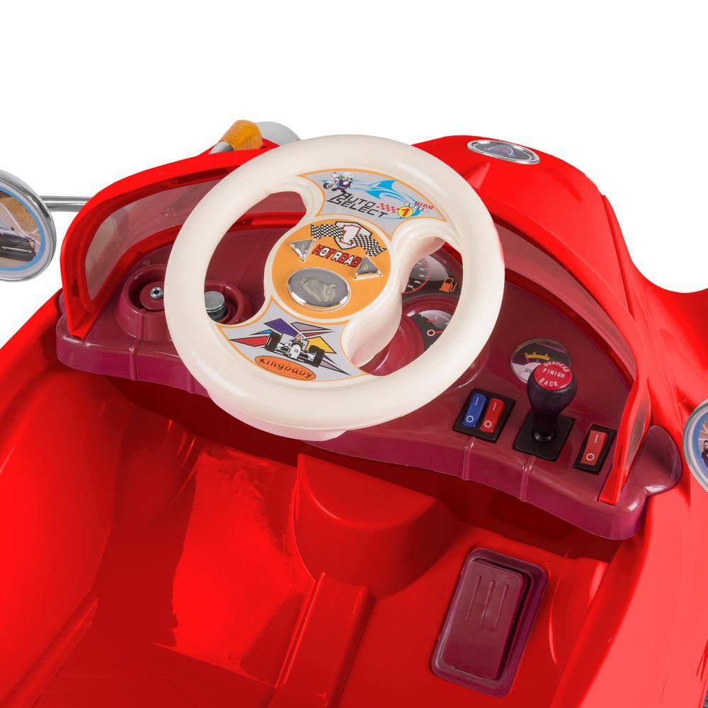 Battery Powered Red Classic Car Coupe Ride on Toy with Remote