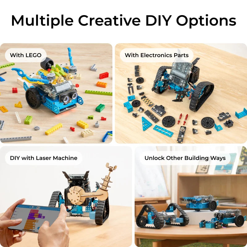 Mbot2 Rover Robotics Kit: Kid'S Interactive Emo Robot for Coding Learning and Outdoor Play